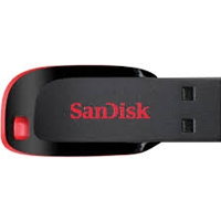 Memoria SanDisk 16GB USB 2.0 Cruzer Blade Z50 Negro C