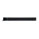 PDU P/RACK TRIPP-LITE  PDU1220  MONOFASICO BASICO 120V,20A, INSTALACION HORIZONTAL EN 1U DE RACK,13 TOMACORRIENTES NEMA 5- 15/20R12, NEMA 5-20P CON CABLE DE  4.57 M.