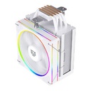 ENFRIAMIENTO DE AIRE GAMER BALAM RUSH  HELIUX PRO HEX55 / DISPLAY PARA MONITOREO DE TEMPERATURA + RGB / 4 PIPAS / TDP 220 W / COMPATIBILIDAD AMD + INTEL  / BLANCO / BR-941990