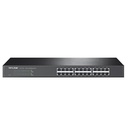 SWITCH | TP-LINK | TL-SF1024 | 24 PUERTOS RJ45 10/100 MBPS | NO ADMINISTRABLE | PARA RACK DE 19 PULGADAS