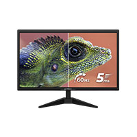 MONITOR ACTECK CAPTIVE BRITE CB185 / PLANO / 18.5 PULG / PANEL TN / 60 HZ / 5 MS / HD / VESA 75 MM / HDMI - VGA / 3 AÑOS DE GARANTIA / NEGRO / AC-944526