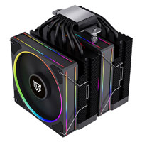 ENFRIAMIENTO DE AIRE DISIPADOR GAMER BALAM RUSH HELIUX PRO HEX75 / DISPLAY PARA MONITOREO + RGB / 6 PIPAS / TDP 270 W / 74.27 CFM / COMPATIBILIDAD AMD + INTEL / NEGRO / BR-941945