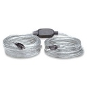 CABLE USB,MANHATTAN,510424, V2.0 A-B 11.0M ACTIVO