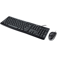 Teclado y Mouse Logitech MK200 Multimedia Alambrico USB (Español)