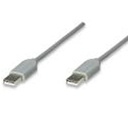 CABLE USB,MANHATTAN,317887, A-A 1.8M, GRIS
