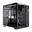 GABINETE GAMER BALAM RUSH TANK EXPERT CURVE 6400 / MINI TORRE / MATX - ITX / VENTILADOR ARGB X3 / MAX GPU 350 MM / PANEL DE CRISTAL - FILTRO DE POLVO / PANTALLA DIGITAL / NEGRO / BR-941617