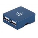 HUB USB,MANHATTAN,160605, V2.0 4 PTOS MICRO