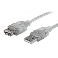 CABLE USB,MANHATTAN,336314, V2.0 EXT. 1.8M PLATA