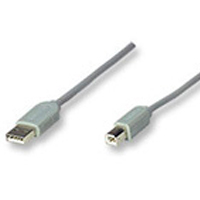 CABLE USB,MANHATTAN,341028, A-B 4.5M, GRIS