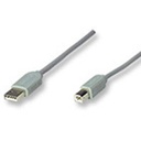 CABLE USB,MANHATTAN,341028, A-B 4.5M, GRIS