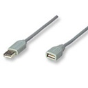 CABLE USB,MANHATTAN,340960, EXTENSION 4.5M, GRIS