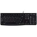 TECLADO LOGITECH K120 ALAMBRICO USB RESISTENTE A DERRAMES (ESPAÑOL) NEGRO
