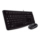 Teclado y Mouse Logitech MK120 Alambrico USB (Español) Negro