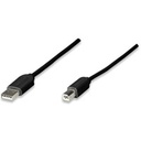 CABLE USB,MANHATTAN,342650, A-B 1.8M, NEGRO ECONOMICO