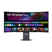 MONITOR PC LG 45GX90SA-B GAMING CURVO ULTRAGEAR OLED 45PULG,240HZ,3440X1440,21:9,800R,TR 0.03MS(GTG),275CD/M2,1500000:1,DCI-P3 98.5%,HDR400,HDMI,USB-C,DP,AMD FREESYNC,NVIDIA G-SYNC,WEBOS,ALTAVOZ 7WX2