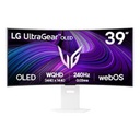 MONITOR PC LG 39GX90SA-W GAMING CURVO ULTRAGEAR OLED 39 PULG,240HZ,3440X1440,21:9,BRILLO 275CD/M2,1500000:1,TR 0.03MS(GTG),HDR10,AMD FREESYNC,NVIDIA G-SYNC,HDMI,DP,USB-C,WI-FI,BLUETOOH,ALTAVOZ 7WX2.