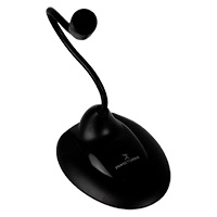 MICROFONO DE ESCRITORIO CON CUELLO FLEXIBLE 3.5MM PERFECT CHOICE NEGRO