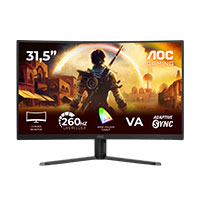 MONITOR AOC GAMER CURVO 32 / C32G42ZE / PANEL VA / 240 HZ / T.R. 4 MS GTG / 0.3 MS MPRT / ADAPTIVE SYNC  / HDMI / VGA / DP / ASPECTO 16:9 / RESOLUCION 1920 X 1080 / BRILLO 300 CD/M2 / VESA