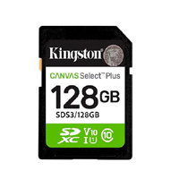 Memoria Flash SD Kingston Sdxc Canvas Select 128GB 150MB
