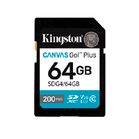 Memoria Flash SD Kingston Sdxc Canvas Go Plus 64GB 200MB
