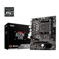 MB MSI A520 AMD S-AM4 3A Gen