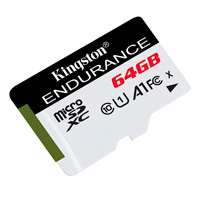 Memoria Flash Micro SD Kingston SDHC High Endurence 64GB 95R Uhs-I U1