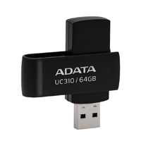 Memoria ADATA 64GB USB 3.2 UC310 Negro (UC310-64G-RBK)