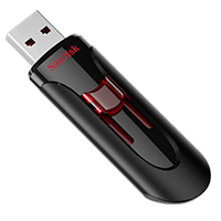 Memoria SanDisk 128GB USB 3.0 Cruzer Glide Z600 Negro C