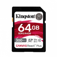 Memoria Flash SD Kingston Sdxc Canvas React Plus 64GB 300R