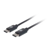 CABLE USB,MANHATTAN,355247,-C V2.0, C-C 2.0M NEGRO 480MBPS 5A