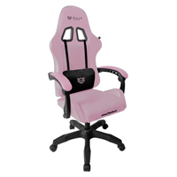 SILLA GAMER BALAM RUSH POWER RUSH V2 / ERGONOMICA / INCLINACION 135 GRADOS / MECANISMO MARIPOSA / MAX 120 KG / PISTON CLASE 3 / REPOSABRAZOZ FIJO / ROSA-NEGRO / BR-944489