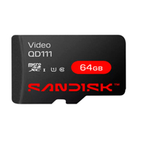 Memoria SanDisk Video Sc QD111 Micro SDHC 64GB Videovigilancia 24