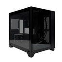 GABINETE GAME FACTOR CSG570 MATX FISHTANK, DOBLE CRISTAL, USB 3.0, S/FTE, NEGRO
