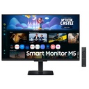 MONITOR LED SAMSUNG 27 PULGADAS /SMART MONITOR M5/ FHD (1920 X 1080)/ VA/ PLANO/ HDMI /BT/ WIFI/ 60 HZ/ NEGRO