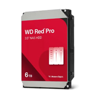 DISCO DURO INTERNO WD RED PRO 6TB 3.5 ESCRITORIO SATA3 6GB/S 256MB 7200RPM 24X7 HOTPLUG NAS 1-16 BAHIAS WD6005FFBX