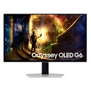 MONITOR LED SAMSUNG 27 PULGADAS / G6 ODYSSEY GAMER/  QHD (2560 X 1440)/ OLED / PLANO/ DP/ HDMI/240HZ/ PLATA