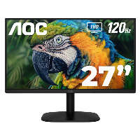 MONITOR LED AOC 27B35H3 / COLOR NEGRO / PANEL IPS 27 / HDMI Y VGA / ASPECTO 16:9 / TIEMPO DE RESPUESTA 1MS / 120HZ / FULL HD 1920X1080 / VESA 100X100 MM / CONTRASTE 20,000,0001 / BRILLO 300 CD/M2