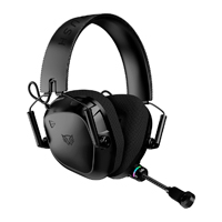 AUDIFONOS GAMER BALAM RUSH PILOT PRO HS808 / DIADEMA INALAMBRICOS / COMPATIBLE PC - CONSOLAS - DISPOSITIVOS MOVILES / SONIDO ENVOLVENTE / RECARGABLE / MICRO FIJO / RGB / BT - USB / NEGRO / BR-938587