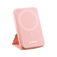 BATERIA DE RESPALDO ADATA POWER BANK MAGNÉTICO R050 5000 MAH USB -C CARGA INALÁMBRICA COLOR ROSA (PR050-11PK)