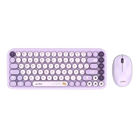 KIT ACTECK CREATOR CHIC K-COLORS MK480 / TECLADO Y MOUSE / INALAMBRICO - MULTIMEDIA / 85 TECLAS / OPTICO / 800 DPI / 4 BOTONES + SCROLL / WIN + MAC / ESPAÑOL / DONGLE USB / VIOLETA / AC-940252