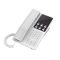 TELFONO IP GRANDSTREAM GHP620W / TELEFONO HOTELERO WIFI, 2 CUENTAS SIP, 2 LNEAS, CONFERENCIA 3 VIAS, 1 PUERTO 100MBPS, 6 TECLAS MARCACION RPIDA, COLOR BLANCO