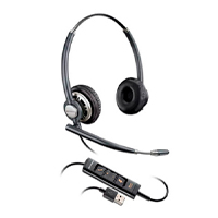 DIADEMA HP POLY 783M6AA ENCOREPRO 725/AURICULARES ESTREO USB-A PARA CALL CENTER COLOR NEGRO