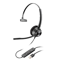 DIADEMA HP POLY 767G1AA ENCOREPRO 310/AURICULARES USB-A MONOAURALES PARA CALL CENTER COLOR NEGRO
