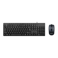 TECLADO/MOUSE TECHZONE TZACCBA01 ALAMBRICO USB NEGRO
