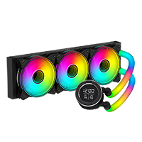 ENFRIAMIENTO LIQUIDO OCELOT GAMING POLAR WAVE 360 BLACK / 360MM / ARGB / 70 CFM / 1800 RPM / 32 DB / INTEL Y AMD / COLOR NEGRO