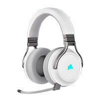 AUDIFONO CORSAIR VIRTUOSO RGB WIRELESS / INALMABRICO / RGB / COLOR BLANCO / CA-9011186-NA