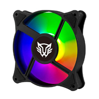 VENTILADOR PARA PC BALAM RUSH EOLOX BLAZE EX90K / 3 PZ / FLUJO DE AIRE 35.37 CFM / SILENCIOSO 22.5 D B / 1200 RPM / 3 PINES MACHO Y HEMBRA / AURA RGB / NEGRO / BR-937948