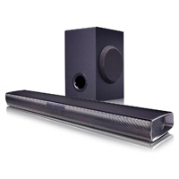 LG SOUND BAR SUBWOOFER, 2.1 CANALES, BLUETOOTH,1600W RMS , WOOFER LEVEL -15-6DB,NEGRO