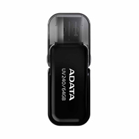 MEMORIA ADATA 64GB USB 2.0 UV240 BLANCO- AZUL (AUV240-64G-RWH)