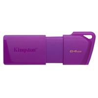 MEMORIA FLASH USB KINGSTON DATA TRAVELER EXODIA 64GB GEN 1 3.2 TIPO A MORADO NEON (KC-U2L64-7LP)
